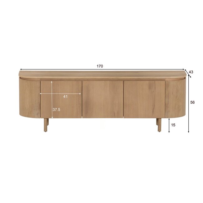 Livingfurn TV Meubel Tobago 170cm
