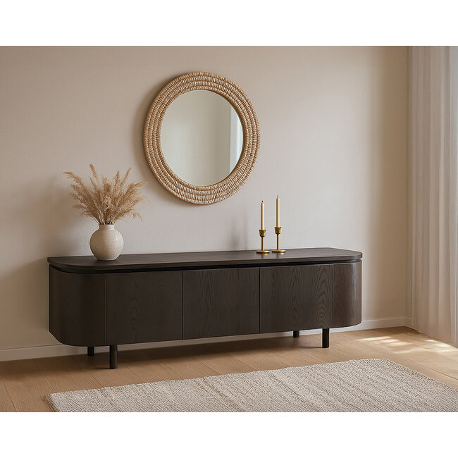 Livingfurn TV Meubel Tobago Espresso 170cm