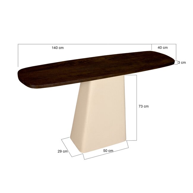 Brix Wandtafels Brix Marron 140 cm