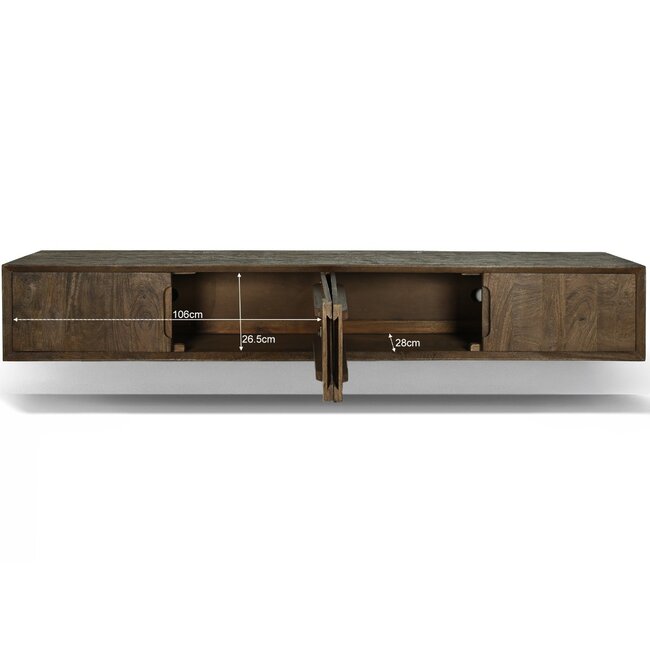 Livingfurn Zwevend TV Meubel Cortez Zwevend 220cm