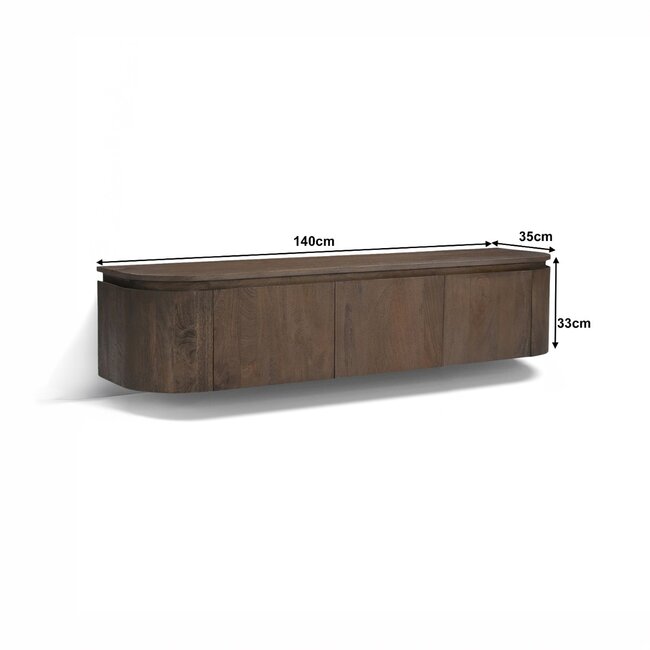 Livingfurn Zwevend TV Meubel Elvano Malta Zwevend 140cm