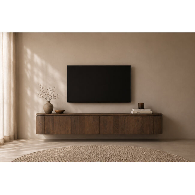 Livingfurn Zwevend TV Meubel Elvano Malta Zwevend 220cm