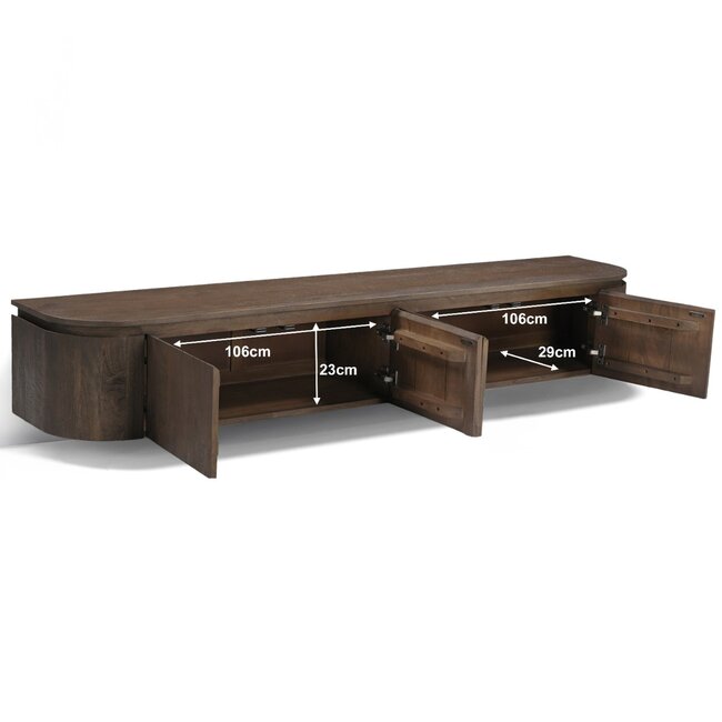 Livingfurn Zwevend TV Meubel Elvano Malta Zwevend 220cm
