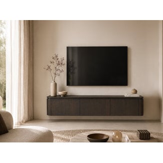 Livingfurn Zwevend TV Meubel Rivano Basalt 180cm