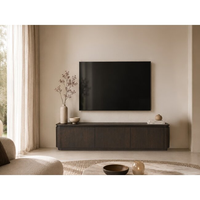 Livingfurn Zwevend TV Meubel Rivano Basalt 180cm