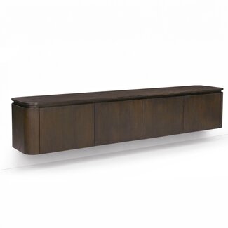 Livingfurn Zwevend TV Meubel Rivano Basalt 220cm