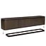 Livingfurn Zwevend TV Meubel Rivano Basalt 220cm