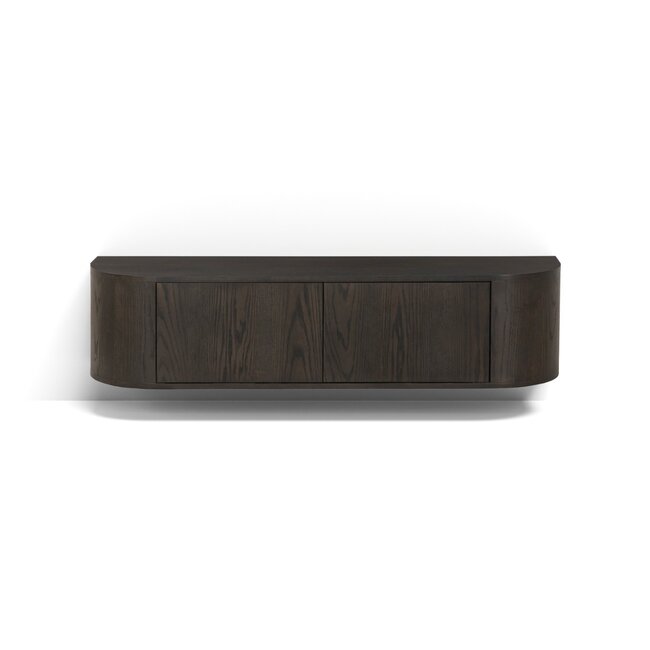 Livingfurn Zwevend TV Meubel Novero Espresso Zwevend 140cm