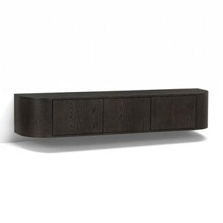 Livingfurn Zwevende TV Meubel Novero Espresso Zwevend 180cm