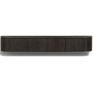Livingfurn Zwevende TV Meubel Novero Espresso Zwevend 220cm