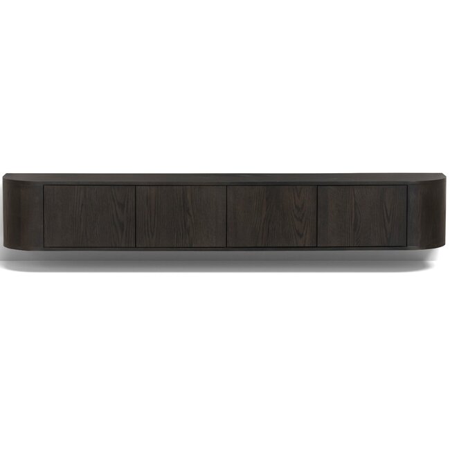 Livingfurn Zwevend TV Meubel Novero Espresso 220cm