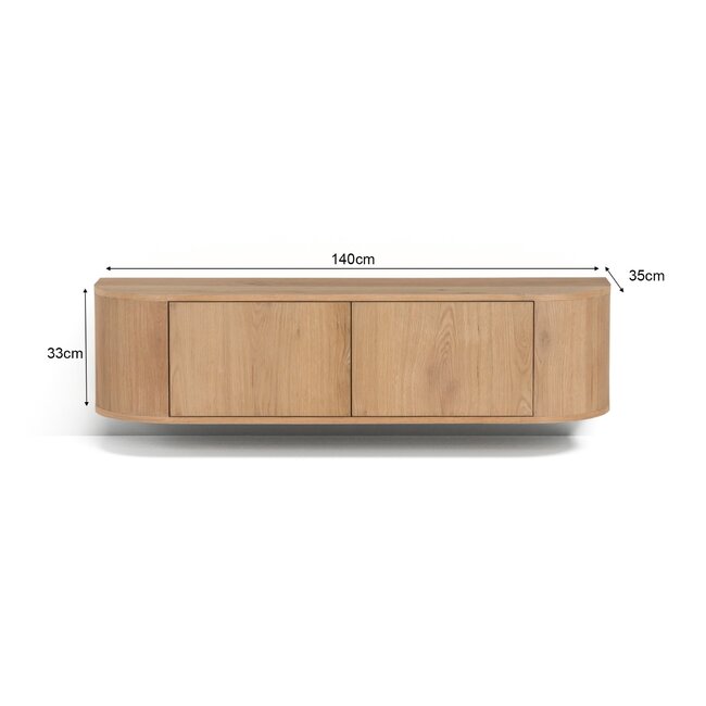 Livingfurn Zwevend TV Meubel Novero 140cm