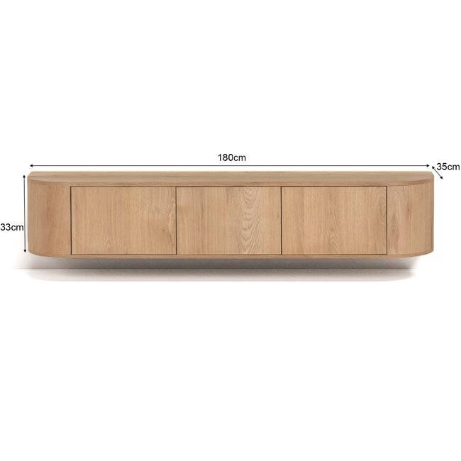 Livingfurn Zwevende TV Meubel Novero Zwevend 180cm