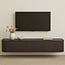 Livingfurn Zwevend TV Meubel Novero Espresso 180cm