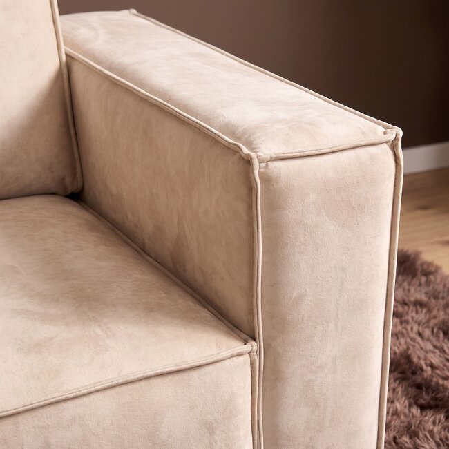MySofa Hoekbank Floris | Divan Links + 2,5 zits | Beige | Baltimore