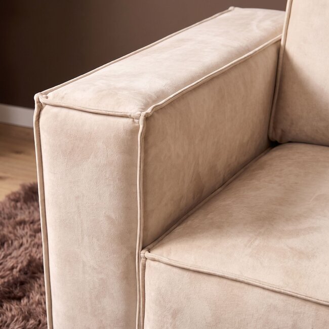 MySofa Hoekbank Floris | 2,5 zits + Divan Rechts | Beige | Baltimore