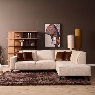 MySofa Hoekbank Floris | 2,5 zits + Divan Rechts | Beige | Baltimore