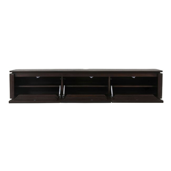 Starfurn Zwevend tv meubel Dallas Bruin Mangohout 165 cm