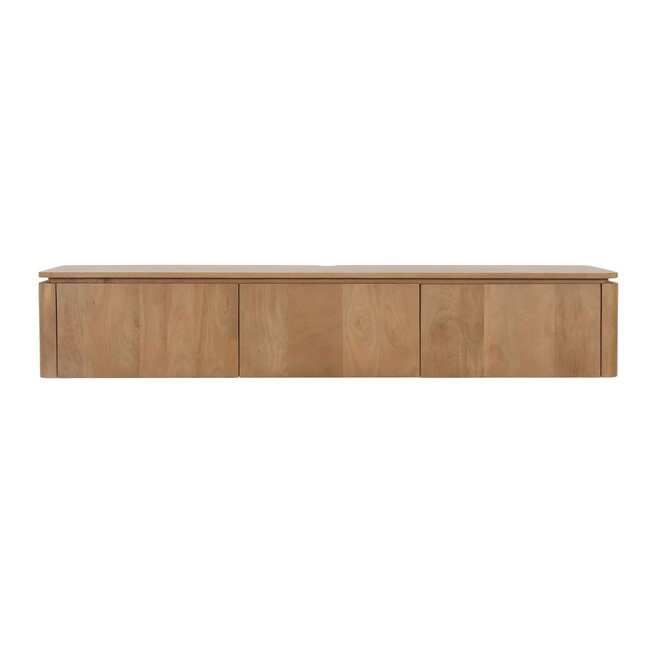 Starfurn Zwevend tv meubel Dallas Naturel Mangohout 165 cm