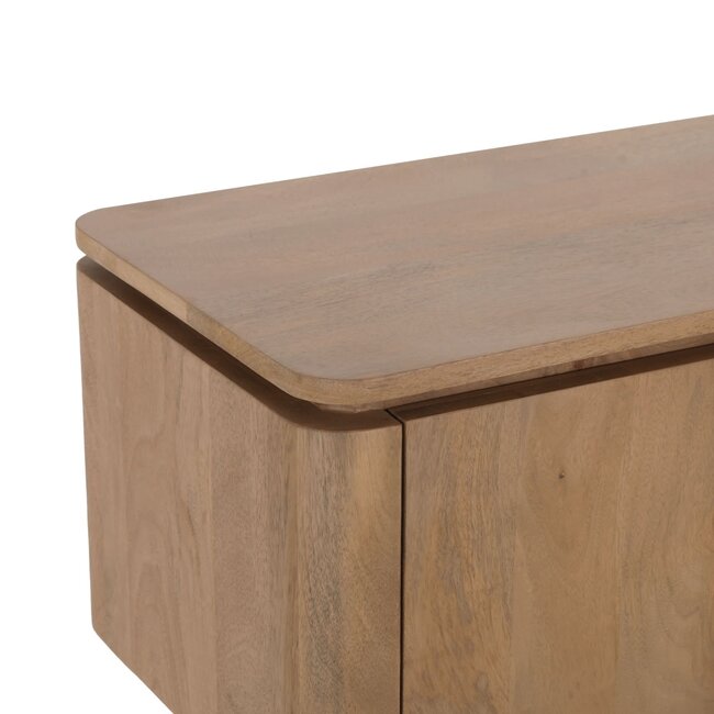Starfurn Zwevend tv meubel Dallas Naturel Mangohout 165 cm