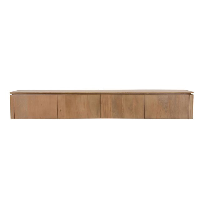 Starfurn Zwevend tv meubel Dallas Naturel Mangohout 210 cm