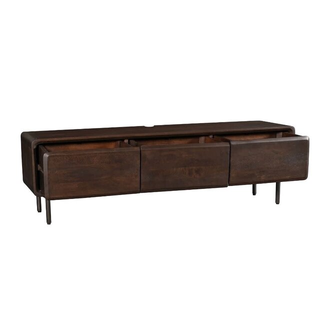 Starfurn Zwevend & staand tv meubel Allure Bruin Mangohout 160 cm
