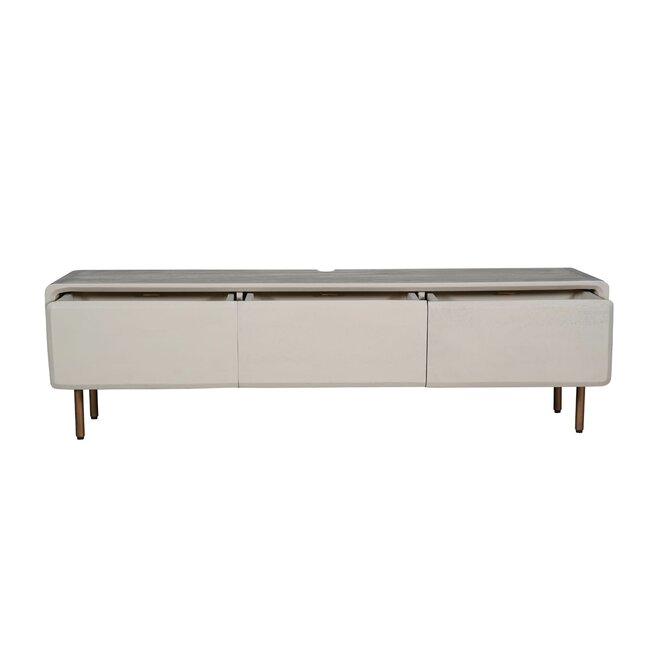 Starfurn Zwevend & staand tv meubel Allure Zand Mangohout 160 cm