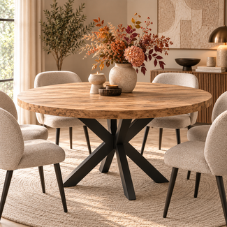 Benoa Eettafel Teak 150 cm met matrixpoot