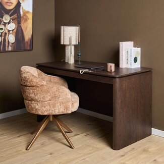 Starfurn Bureau Dallas Bruin Mangohout 130 cm