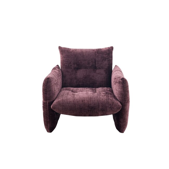 Starfurn Fauteuil Lois Aubergine