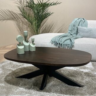Livingfurn Salontafel Jesper Bruin 120cm
