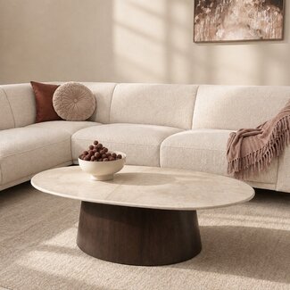 Brix Salontafel Brix Bottecino Ovaal 120cm