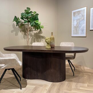 Livingfurn Eetkamertafel Sevilla Bruin 250cm