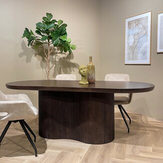 Livingfurn Eetkamertafel Sevilla Bruin 220cm