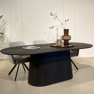 Livingfurn Eetkamertafel Novero Espresso 200cm