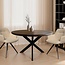 Livingfurn Eetkamertafel Jesper Rond Bruin 120cm