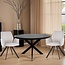 Livingfurn Eetkamertafel Jesper Rond Zwart 130cm