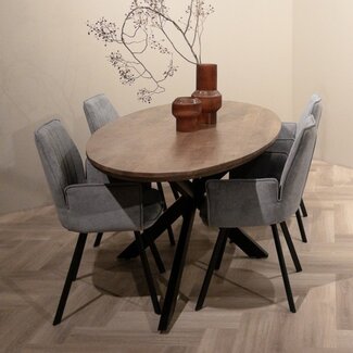 Livingfurn Eetkamertafel Jesper Ovaal 210 cm