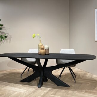 Brix Eetkamertafel Brix Montreaux Zwart 250cm