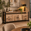 Benoa Dressoir industrial mango 2 deurs met 4 lades