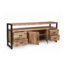 Benoa Dressoir industrial mango 2 deurs met 4 lades