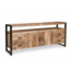Benoa Dressoir industrial mango 2 deurs met 4 lades