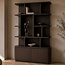Livingfurn Boekenkast Rivano Basalt 145cm