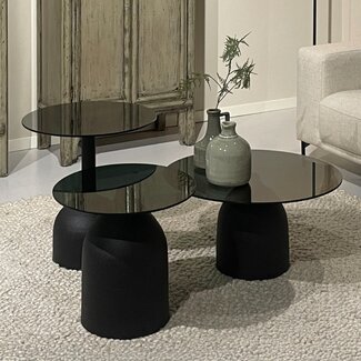 Brix Bijzettafel Brix Isa Zwart 55 cm
