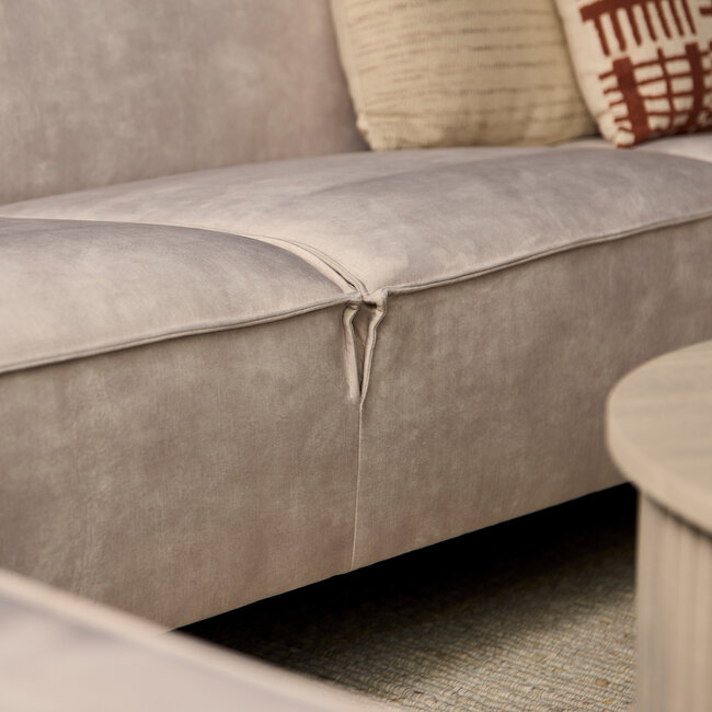 MySofa Floris U-Bank Velvet Beige