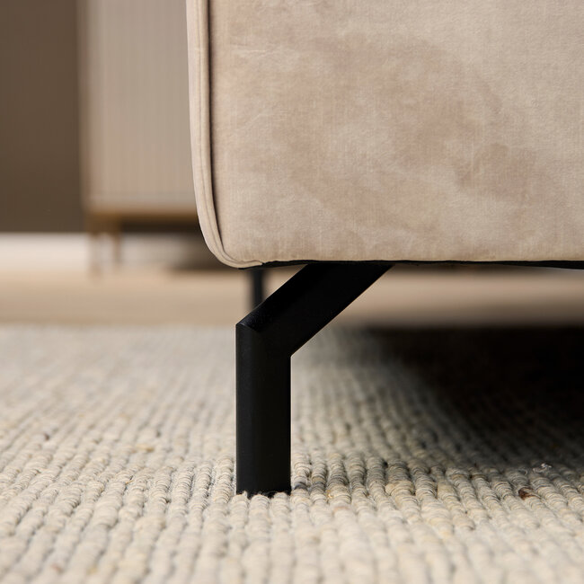 MySofa Floris U-Bank Velvet Beige