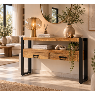 Benoa Sidetable Industrial Mango Duo 120