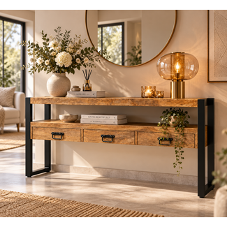 Benoa Sidetable Industrial Mango Duo 150
