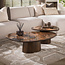 WoonStijl Salontafel Empera driehoekig set van 2 Keramiek dark emperador