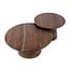 WoonStijl Salontafel Mova rond set van 2 Massief acacia bruin